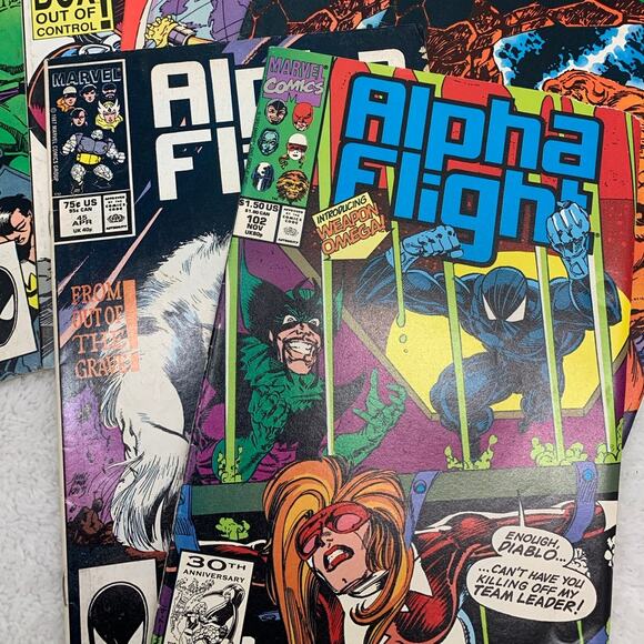 Alpha Flight Comic Book Lot Marvel - Picture 6 of 9